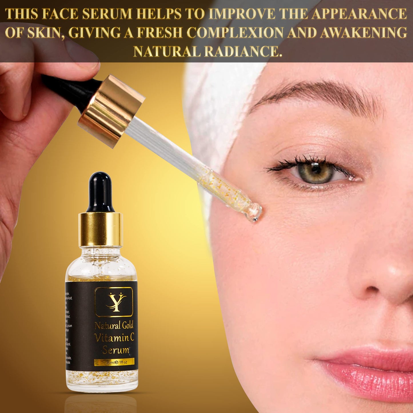 zoomt Gold Rich Face Moisturizer Serum - Anti-wrinkle & Anti-Aging Face Glow