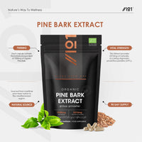 ALPHA01 Organic Pine Bark Extract 7500mg – 237mg OPC Proanthocyanidins High Strength – 90 Vegan Capsules (3 Months Supply) – Resealable and Recyclable Pouch by Alpha01