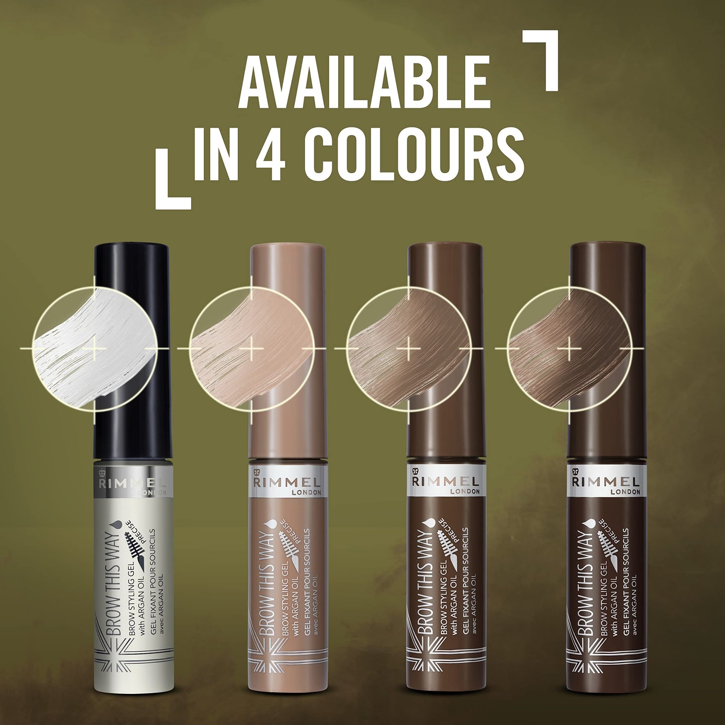 Rimmel London Brow This Way Brow Styling Gel, Medium Brown, 5 ml