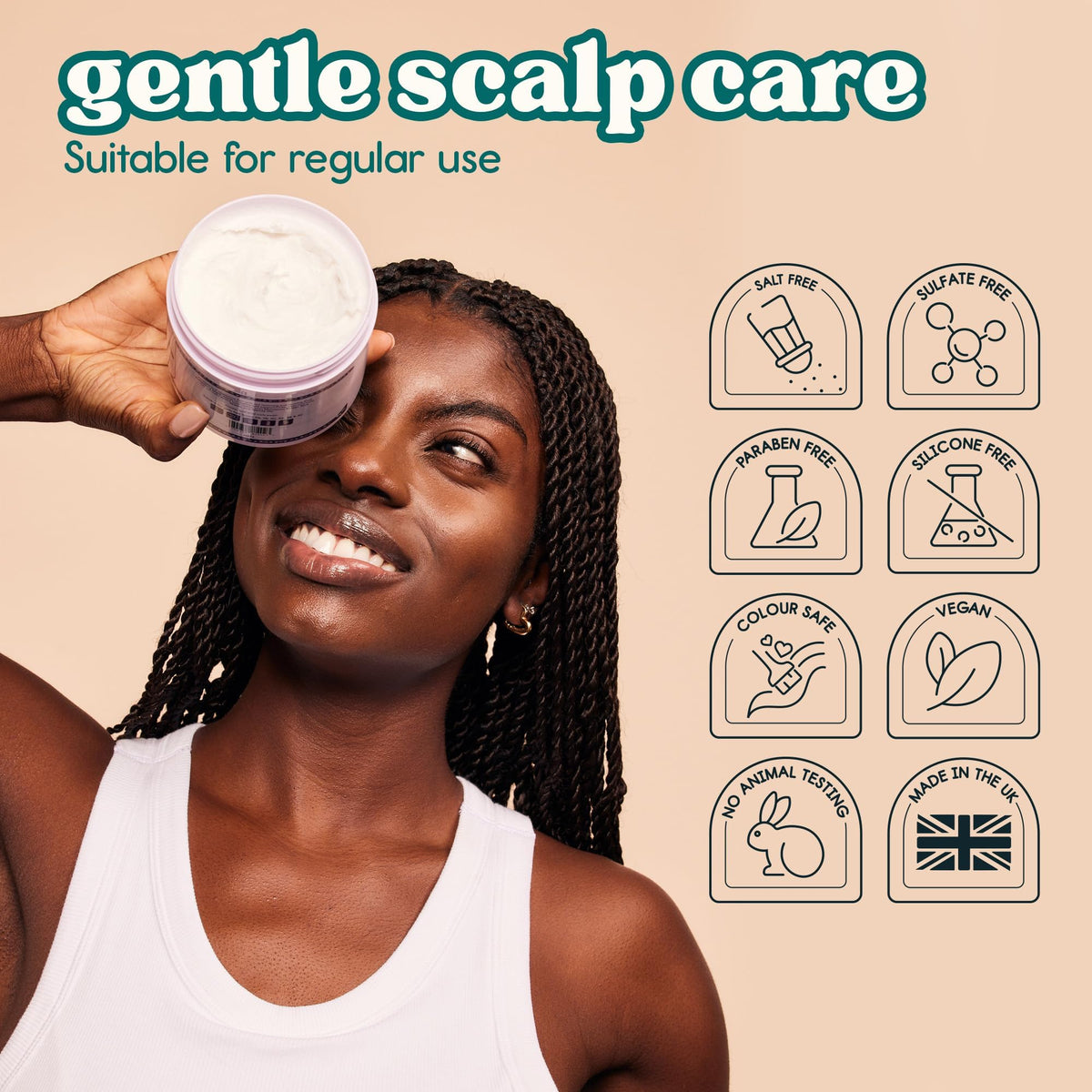Nature Spell Curl Leave-In Cream, Salt Free Formula for Definition, 400 ml