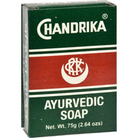 Chandrika Soap Ayurvedic Herbal and Vegetable Oil Soap - 2.64 oz - Case of 6