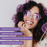 Floradapt Women's Intimate Probiotics for Yeast Infection | Vegan & Certified Organic Candida Support Women Capsules | Thrush Treatment & Vaginal Health for Ladies | (30 Days Serving)