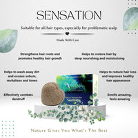 Vilana Natural Beauty Sensation Natural Shampoo Bar 2x70g by Vilana | Tones the Scalp, Reduces Hair Loss, Restores Hair Shine & Smoothness | Sulphate Free Hair Shampoo Bar – Suitable for All Hair Types & Problematic Scalp