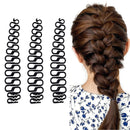VASANA 3PCS Black Women Hair Braiding Tool Hair Styling Clip French Fishbone Braid Tool Hair Knitting Tool Hair Twist Styling Accessories