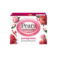 PEARS Pears Naturalé Soap Bar - Pomegranate Glowing Bathing Bar with Pure Glycerin, Mild & Gentle Cleansing Formula for Daily Skin Radiance, Ideal for Hydrating Face, Body, and Hands - 100 g (Pack of 6)