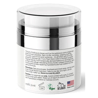 Voilà Pure -EYE CREAM - Cures Dark Circles, Puffiness & Crows Feet - Powerful But Gentle Organic Eye Gel - Anti-Ageing Formula With Matrixyl 3000 & Plant Stem Cells - 60ml Bottle