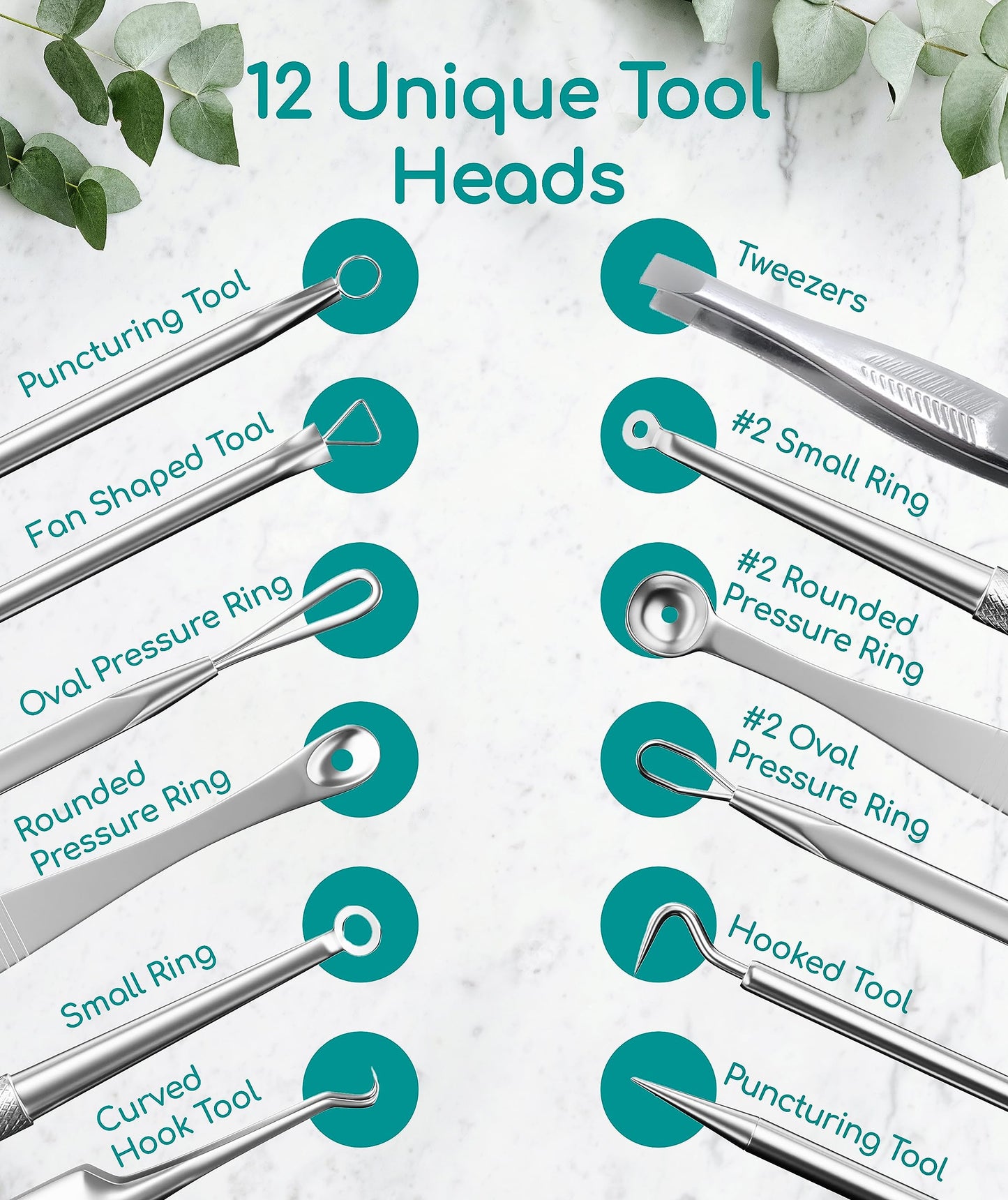 Medi Grade Blackhead Remover Tools - Effective Spot Treatment Popping Kit for Acne Prone Skin - 7 Skincare Tools with 50 Sheets of Oil Absorbing Blotting Paper, Pimple Popper Spot Treatment Kit