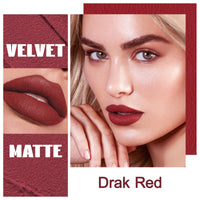 Anglicolor Red Lipstick,Matte,Smooth,Waterproof,Highly Pigmented Lipsticks（08#Red）