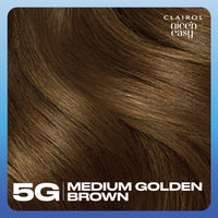 Clairol Nice'n Easy Crème, Natural Looking Oil Infused Permanent Hair Dye, 5G Medium Golden Brown