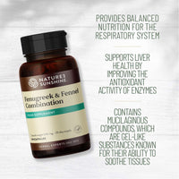 Nature's Sunshine Fenugreek & Fennel Combination - for Respiratory Health - 100 Capsules