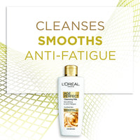 L'Oreal Paris Age Perfect Smoothing & Anti Fatigue Vitamin C Cleansing Milk, Looks Clearer and Feels Smoother with a Lasting Sensation of Freshness & Comfort, 200 ml