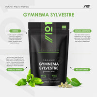 ALPHA01 Organic Gurmar (Gymnema Sylvestre) 500mg - 90 Vegan Capsules (3 Month Supply) – High Strength Gurmar Leaf Supplement – Resealable and Recyclable Pouch by Alpha01
