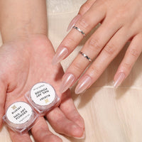 BLUESKY Bluesky Moonshine Nail Powder - Pearl White 5g - Pearlescent Chrome Powder, Glazed Donut Effect, Iridescent Powder for Nails