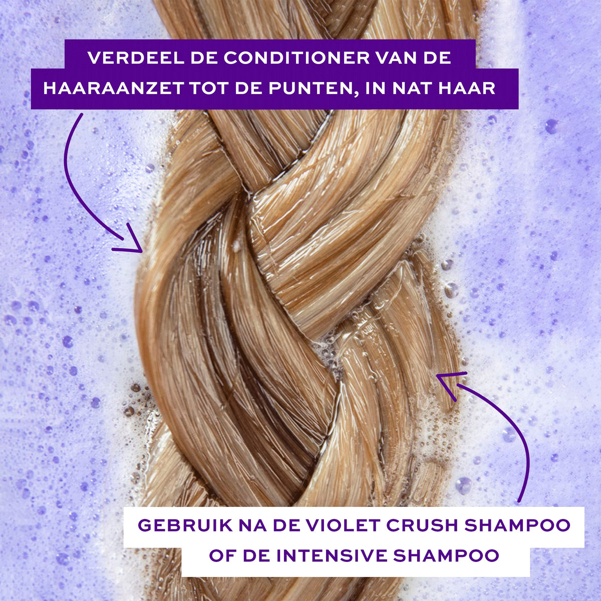 John Frieda Violet Crush Intensive Purple Shampoo, for Brassy Blonde Hair 250 ml, Toning