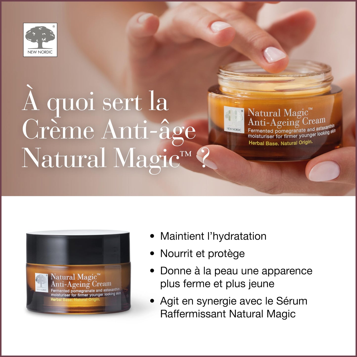 New Nordic Ltd New Nordic Natural Magic Anti Aging Cream 50ml - Improve Skin Firmness and Elegance - Anti Aging Face Cream For Women and Men