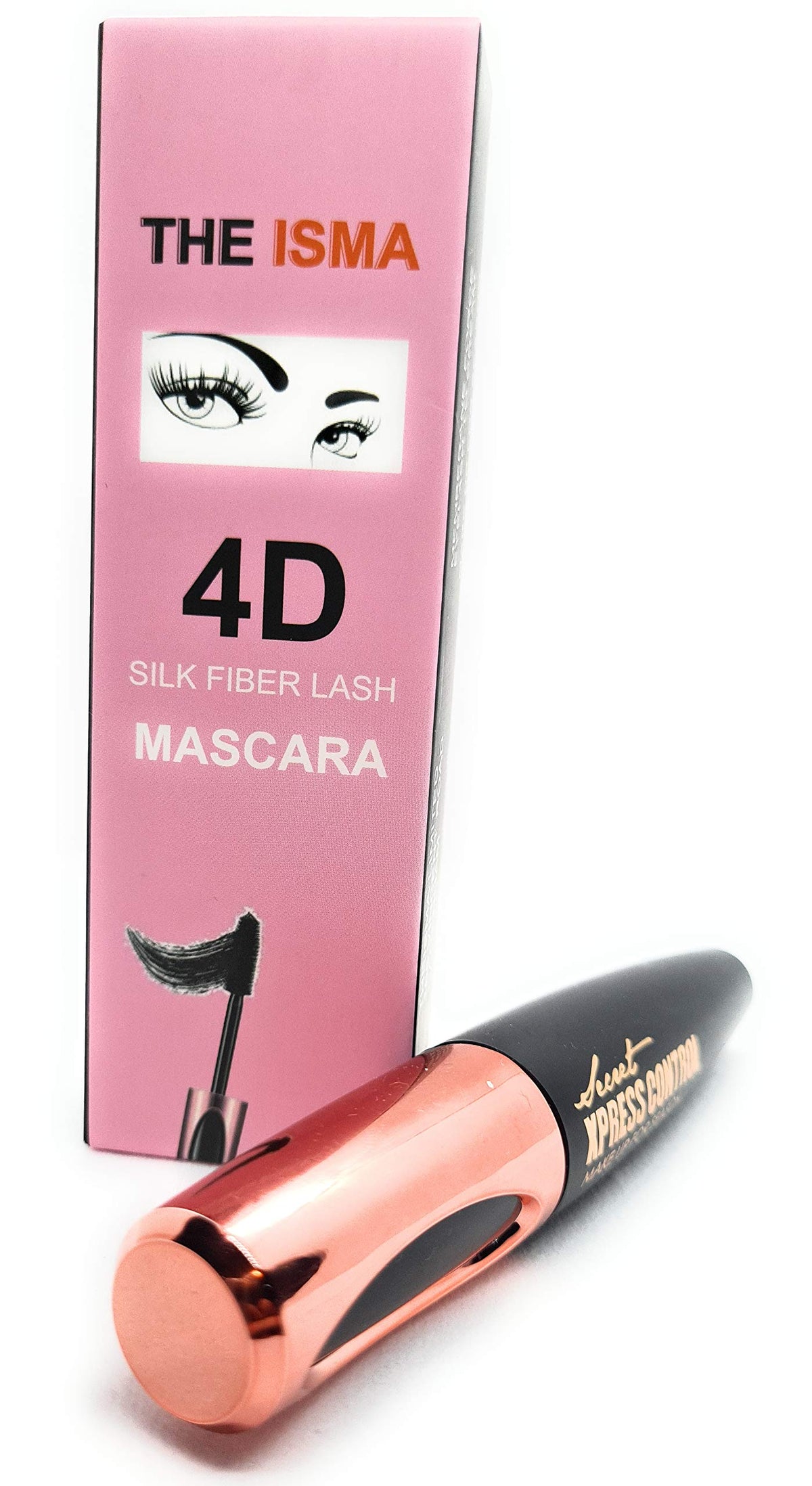 THE ISMA 4D Silk Fiber Lash Mascara Waterproof, Extra Long Lash Mascara and Thick, Long Lasting, Waterproof & Smudge-Proof Eyelashes