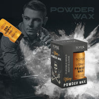 Totex Hair Styling Powder Wax 20g + Beard & Hair Styling Comb | Volumizing Texturising Dust Powder | Matt Look | Anti-Static Comb for Men & Women | Long Lasting Hold & Natural Finish
