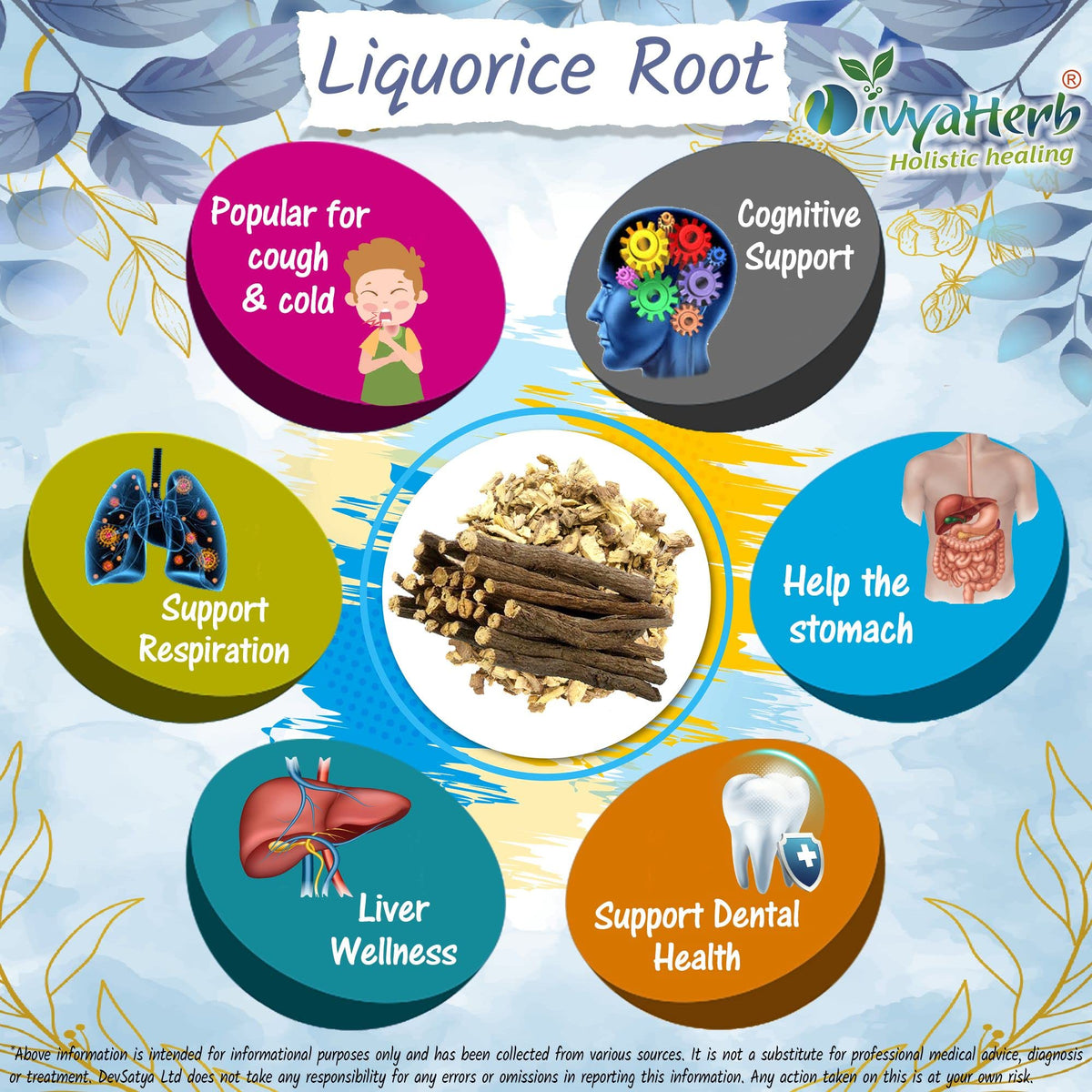 DivyaHerb Liquorice Root Powder (Yastimadhu - Mulethi - Jethimadh)