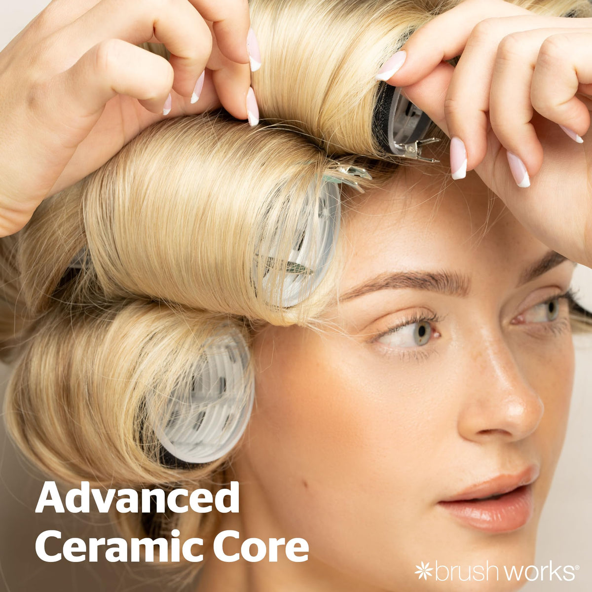 Brushworks Ceramic Thermal Hair Rollers, 9 Pack Assorted Sizes