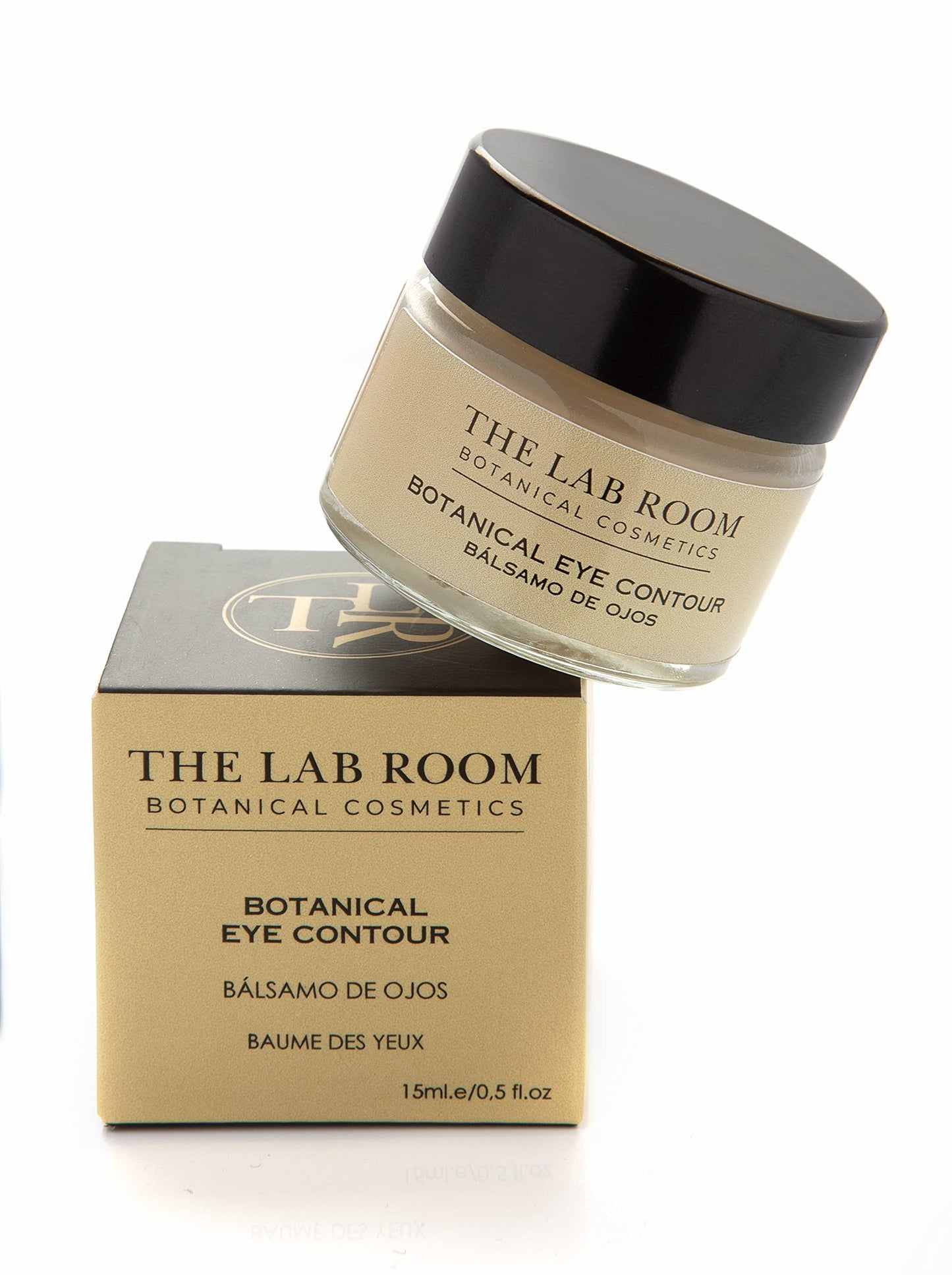 The Lab Room Botanical Eye Contour 15ml Jar, Anti-Wrinkle Cream for Under Eye Bags and Dark Circles, Regenerates and Hydrates the Delicate Eye Area