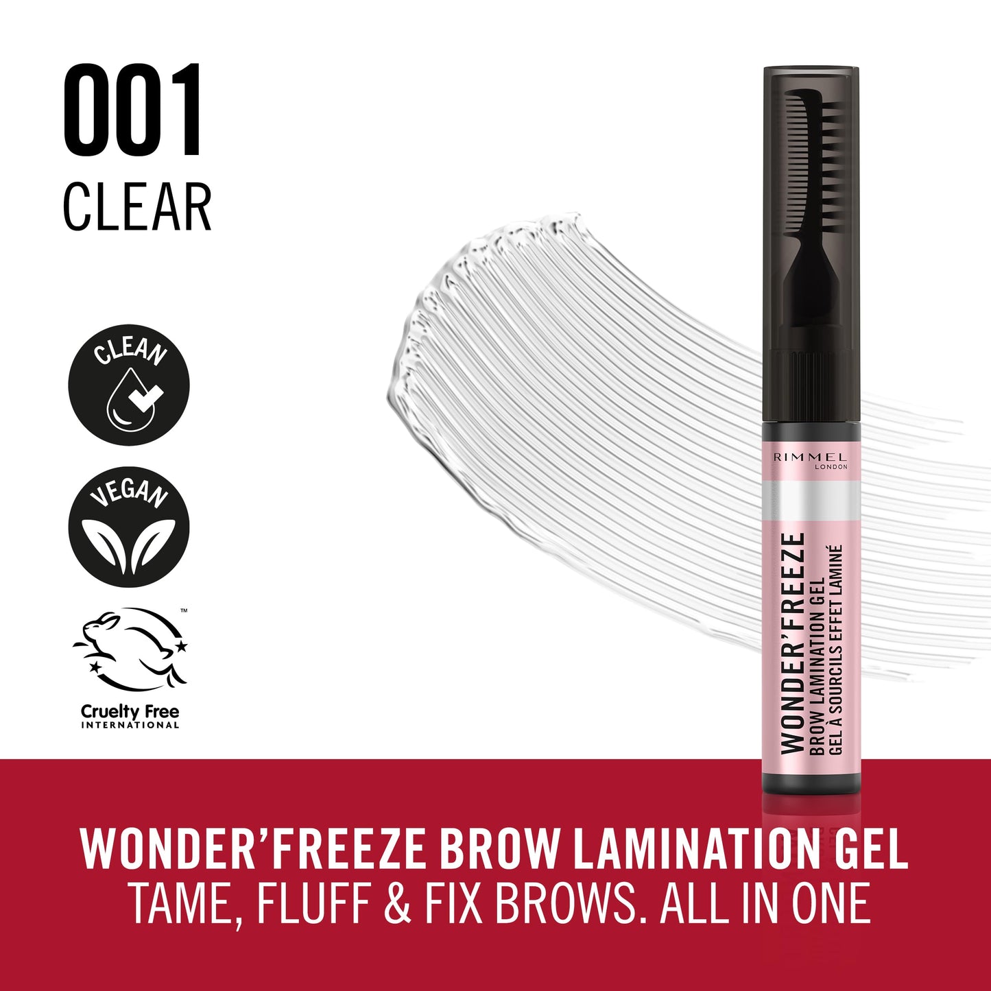 Wonder'Brow Lamination Gel - 001 Clear