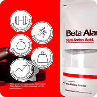 Rapid Strength Beta Alanine Powder - Premium Beta Alanine Supplement for Strength and Endurance - Amino Acid Supplement - Suitable for Men and Women - UK Made