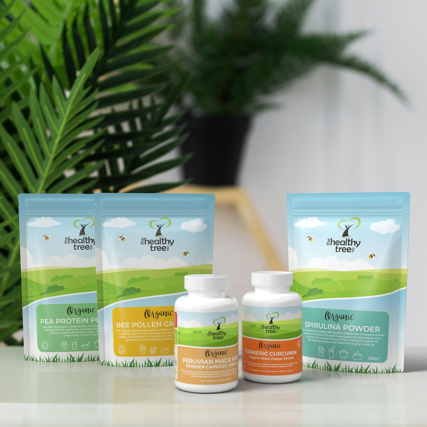 Organic Ashwagandha Powder - Raw Vegan Ashwagandha Root Powder by TheHealthyTree Company - Certified Organic Natural Stress Relief and Energy Support, Non-GMO & Gluten Free (250g)