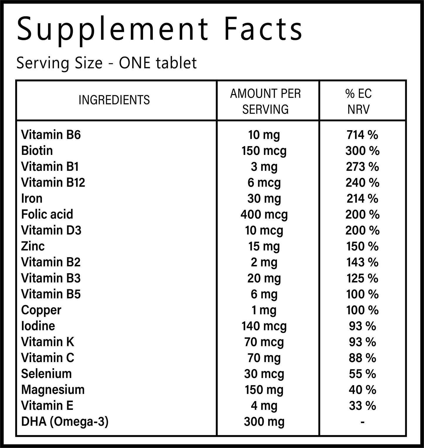 Femtune - Pregnancy Support with DHA [60 Tablets] Pre and Post Conception | Important micronutrients for Both Mum and Baby | Folic Acid - Iron - Vitamin D, Omega 3 (DHA) and B Vitamins