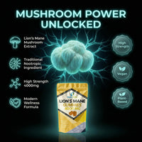 Lions Mane Gummies 4000mg | Super Strength Lion's Mane Supplement | 1 Month Supply | Mushroom Extract | Pineapple Flavour | 60 Vegan Gummies | Sugar Free | Focus, Mental Performance | by NutriVolv