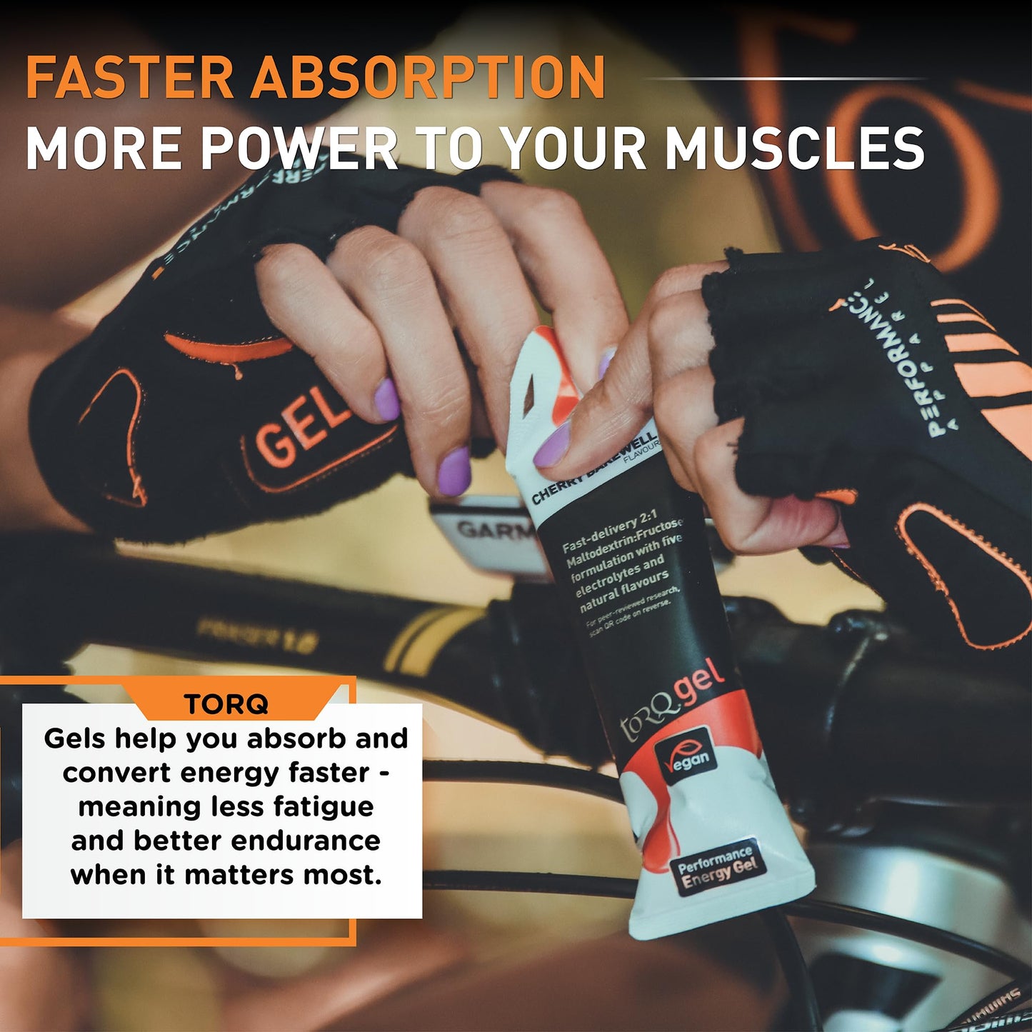 TORQ Running Gels with Caffeine & Electrolytes - 2:1 Maltodextrin: Fructose for Endurance Sports & Optimal Performance | Energy Gels for Running, Cycling & Sport - 89mg Guarana | 6 Pack Sample Box