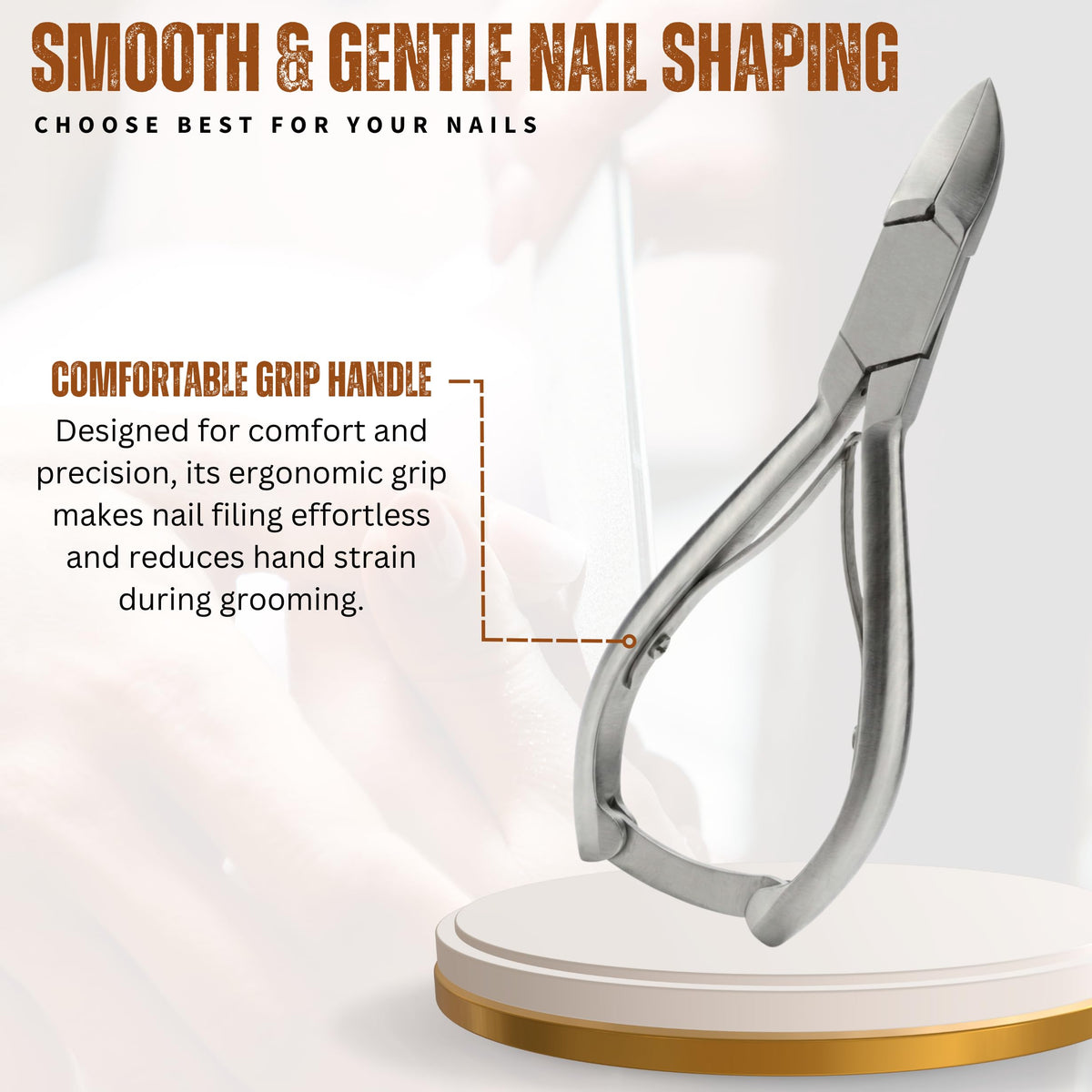 Asm Instruments ASM Toe Nail Clippers for Thick Nails Ingrown Toenail Treatment - Heavy Duty Stainless Steel Pedicure Tools Nail Clippers for Thick Nails (5.5) - Ideal Beauty Gifts for Women & Men Nail Care