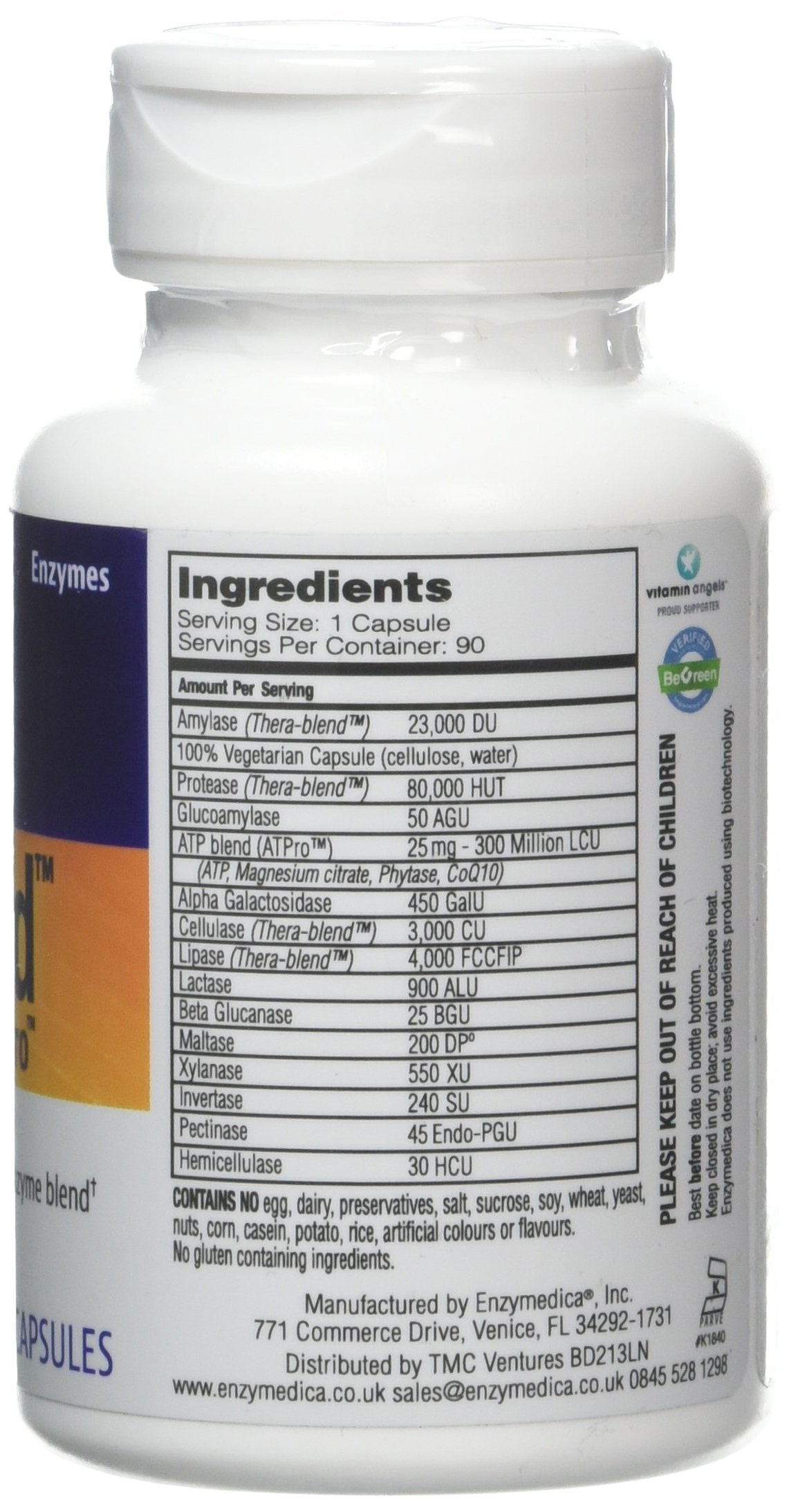 Enzymedica ENZYMEDICA - Digest Gold (90 Capsules) | Digestive Enzyme Supplement | Digestive Enzyme Blend with ATPro for Maximum Support, Nutrient Supplement, Gut Health Supplement, Vegan, Dairy Free