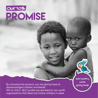 JOLLY JELLY Biotin Tapioca Fruity Gummies - 10,000mcg - Potent Formula for Hair Skin and Nails, Made with Organic Tapioca, Grape Flavour - Kosher, Halal, Non GMO - 60 Vegan Gummies.