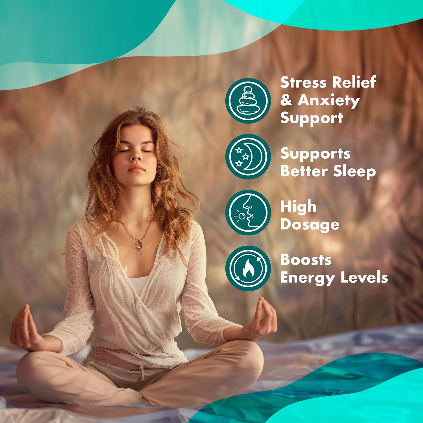 Ashwagandha High Strength Plus | 125 mg Root Extract with 10 mg Withanolides | 180 Vegan Tablets | 6-Month Supply | Supports Stress & Anxiety Relief, Better Sleep, and Energy Balance | by Nature Diet