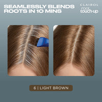 Clairol Root Touch-Up Permanent Hair Dye, 6 Light Brown