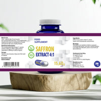 Hepatica Saffron Extract (Crocus Sativus) 800mg Equivalent | 200mg 4:1 Stigma Extract | with Safranal & Crocin | 60 Vegan Capsules | 3rd Party Lab Tested
