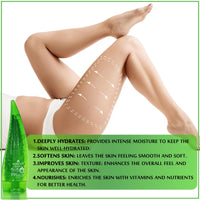 Alvanso Aloe Vera Firming Gel with Collagen and Hyaluronic Acid, Hydrating and Smoothing Formula - 250 ml