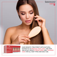 Seboradin Forte Hair Growth Serum Ampoules 14 x 5,5 ml Anti Hair Loss Serum Chronic Hair Loss and Thinning Treatment Natural Extracts and Vitamins Hair & Scalp Treatment Hair Care & Products