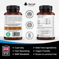NEW LEAF PRODUCTS Electrolytes Tablets - High Strength Rehydration Tablets - with Potassium, Calcium, Sodium, Chloride, and Magnesium Fasting Keto Electrolytes Vegan Made in UK