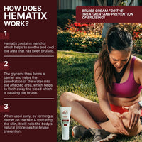 HEMATIX Hematix Bruise Cream - 30g - Clinically Proven Advanced Healing Formula with Glycerol and Menthol for Bruise Prevention - Powerful non-Arnica Bruise Treatment - High Strength Anti-Bruise Balm Gel