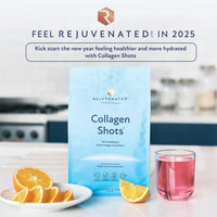 Rejuvenated Limited Rejuvenated Collagen Shots - 10,000 mg Marine Collagen Supplement Drink with Antioxidants, Vitamins & Hyaluronic Acid (30 Servings)