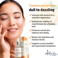 Ablude Skin Brightening Serum with Vitamin C & Niacinamide - Glow Serum for Men & Women - Skin Serum for Smooth, Firm & Youthful Complexion (30ml)