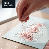 Hemway Ultra Sparkle Glitter Light Rose Gold 100g Fine | Glitter for Arts & Craft, Makeup, Nail Art, Crafting, Card Making, Sparkle Decoration