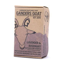 GG Ganders Goat Lavender and Rosemary Goat Milk Shampoo Bar 100g