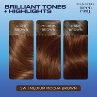 Clairol Nice'n Easy Crème, Natural Looking Oil Infused Permanent Hair Dye, 5W Medium Mocha Brown