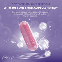 Advanced Probiotics for Women | Scientifically Formulated Vaginal Probiotics, Intimate Flora & UTI | 60 Specialised Capsules with 3 Billion Bacterial Cultures - 100 Billion CFU/g Source | Made in UK