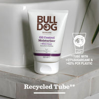 Bulldog Skincare for Men Bulldog Skincare Oil Control Face Moisturiser for Men, Lightweight Moisturiser for Oily Skin Enriched With Witch Hazel, 100ml