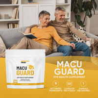 Freak Athletics MacuGuard+ Eye Supplement - 120 Capsules - Zeaxanthin, Meso Zeaxanthin, Lutein, Blueberry Extract Plus Vitamins and Minerals - Premium UK Made