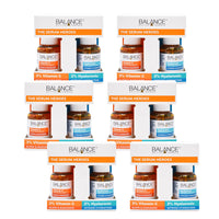 Balance Active Formula Multipack of 6 x The Serum Heroes Duo (Vitamin C Brightening Serum & Hyaluronic Deep Moisture Serum), Armed with Active Ingredients to Glow and Hydrate, Vegan & Cruelty Free