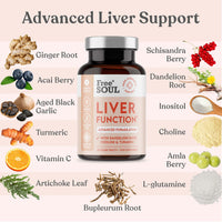 Free Soul Liver Supplement - Advanced Liver Cleanse, Detox & Repair | High Strength Liver Care with Choline, Dandelion Root, Turmeric, Artichoke, Ginger, Acai and More | 120 Tablets Gluten Free & Vegan